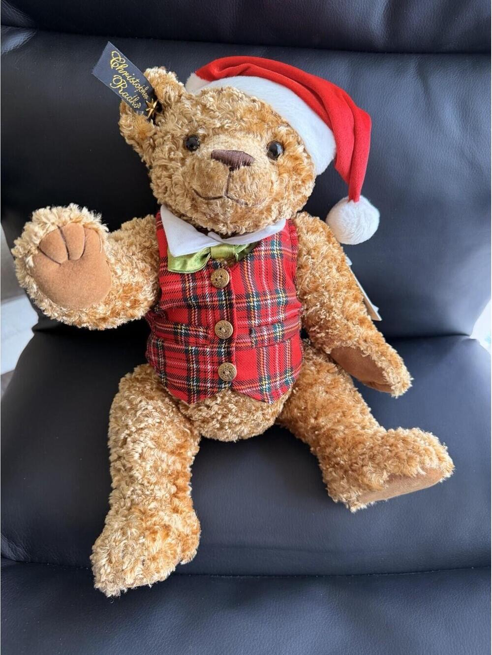 CHRISTOPHER RADKO Christmas Plush 2002 NOEL BEAR Plush Figure Christmas Hat